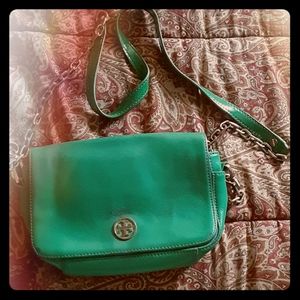 Tory Burch green Robinson crossbody bag